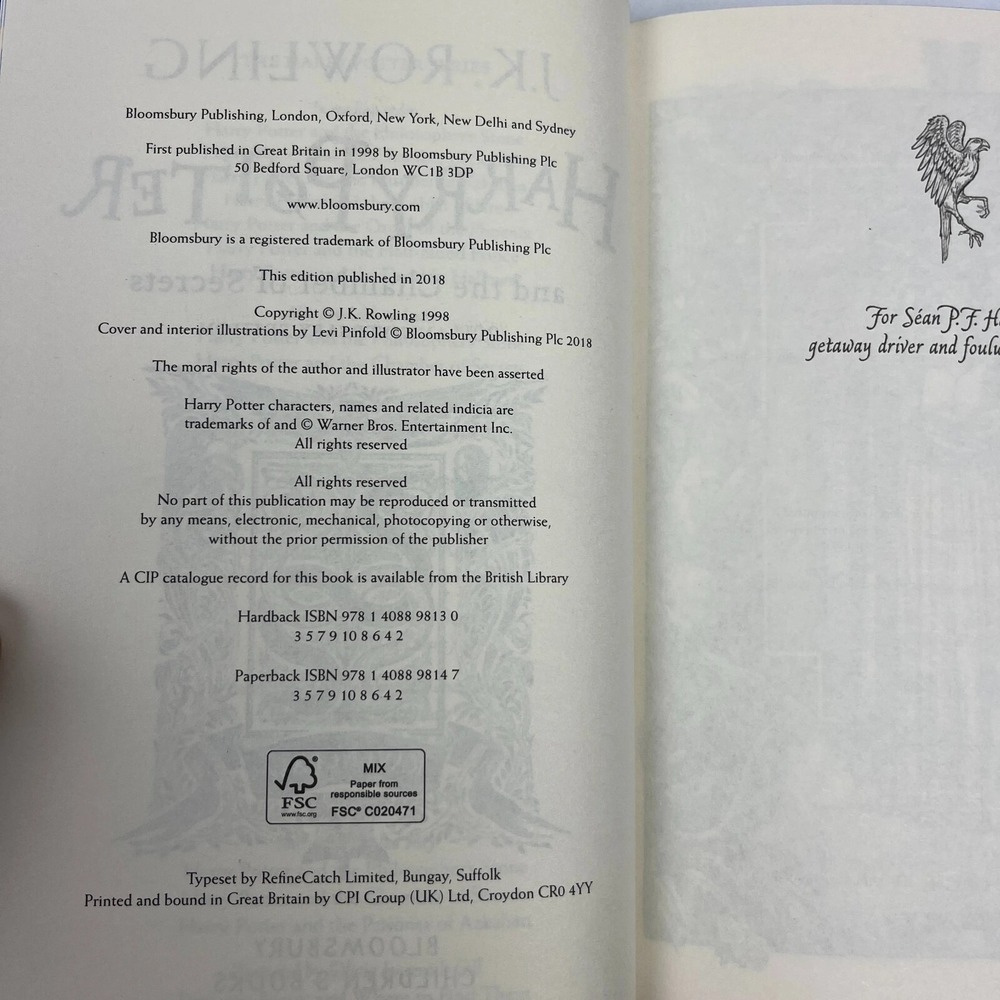 Harry Potter and the Chamber of Secrets Ravenclaw Edition J.K. Rowling READ DESC - Picture 6 of 11
